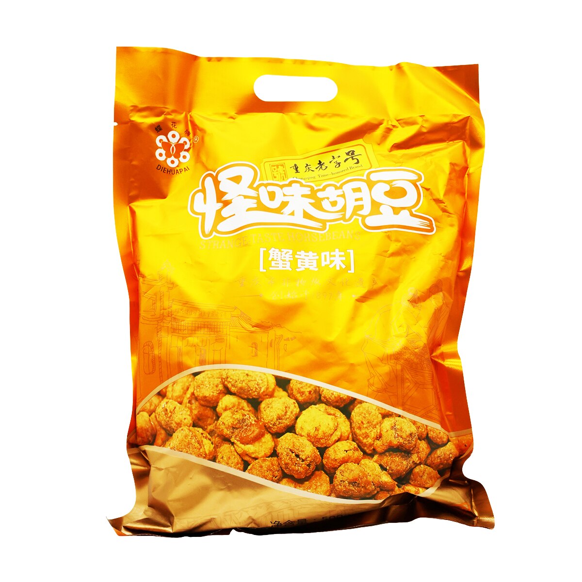 Diehuapai Dried Broad Bean - Crab Roe Flavor (17.6oz)