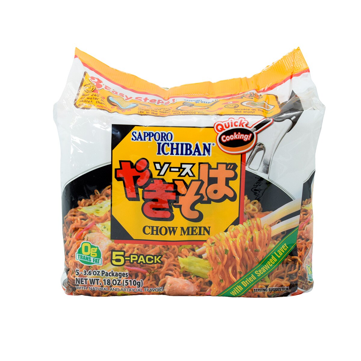 Sapporo Ichiban Chow Mein (5x3.6oz) | T&T Supermarket US